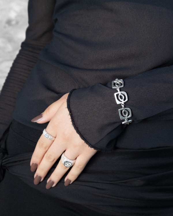 Bracelet Maillons ÉROSION Argent