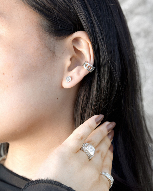 Earcuff ÉROSION Argent