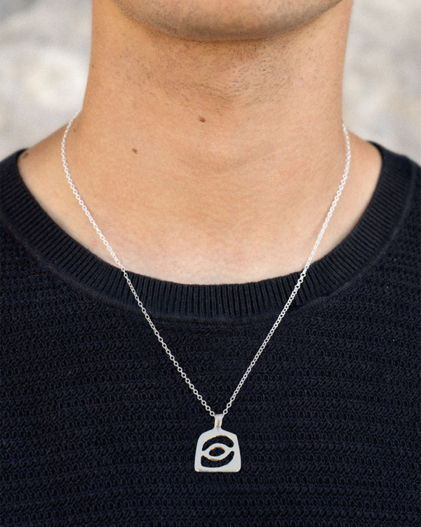 Grand Pendentif ÉROSION Argent