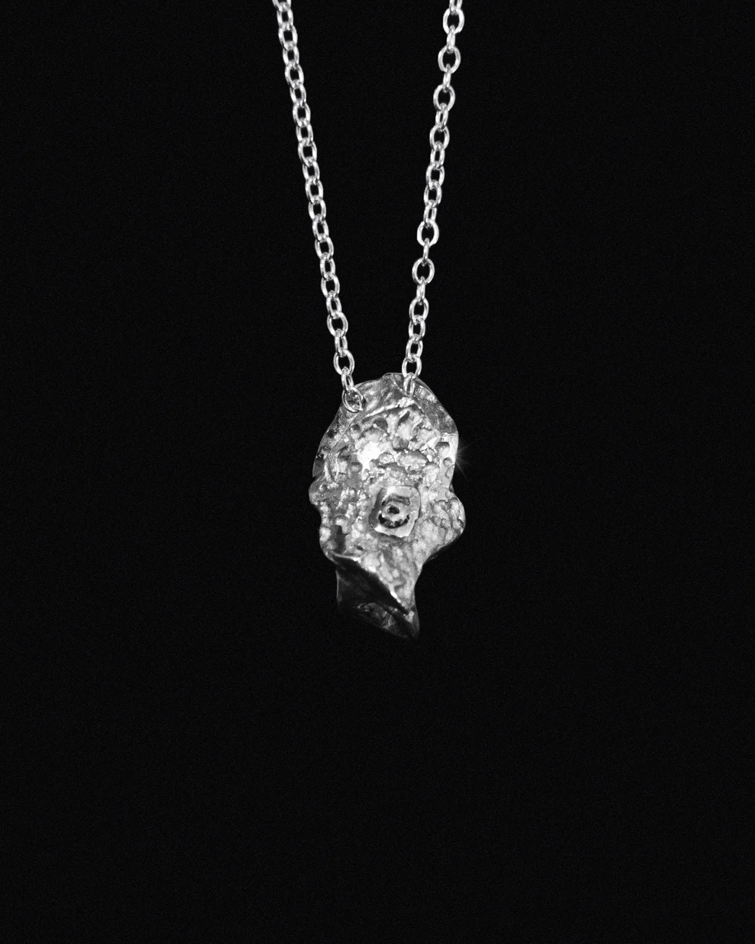 Pendentif Météorite ÉROSION Argent