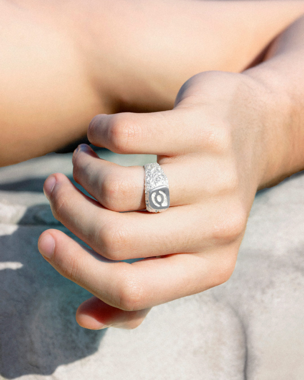 Grande Chevalière ÉROSION Argent