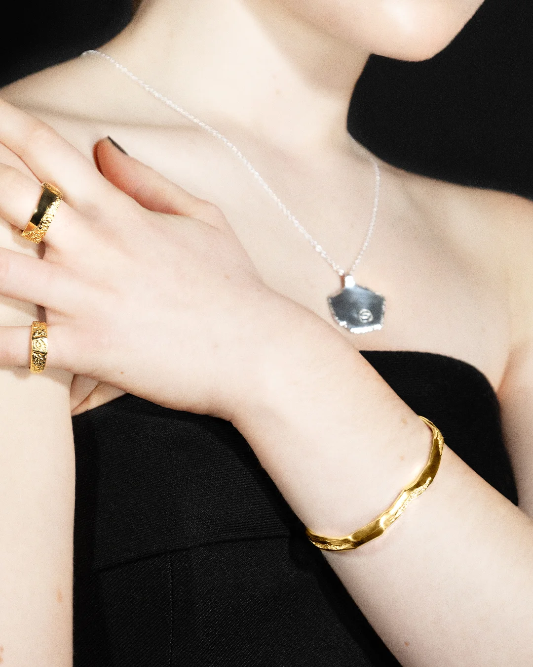 Bracelet Fossile ÉROSION Or