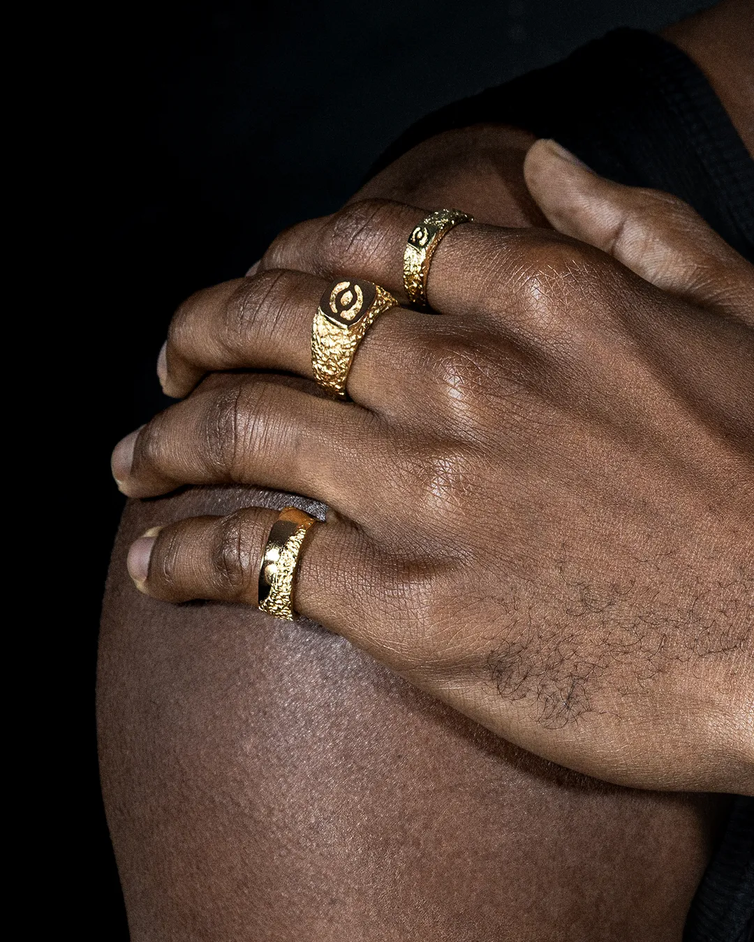 Bague Fossile ÉROSION Or