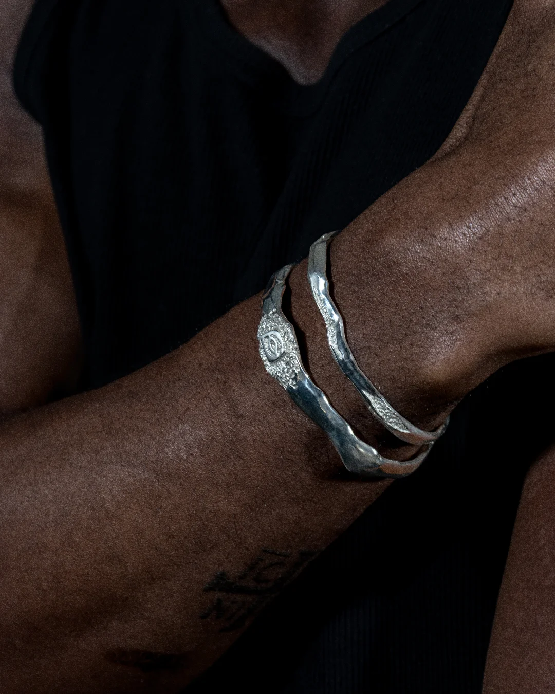 Bracelet Fossile ÉROSION Argent