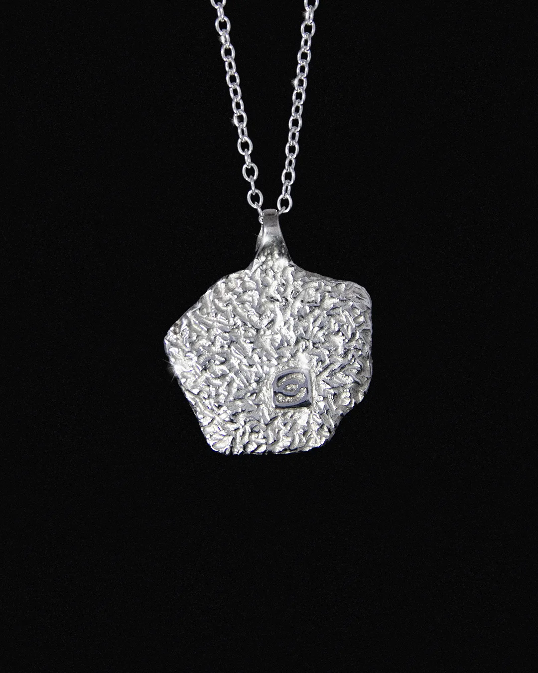 Pendentif Écu ÉROSION Argent